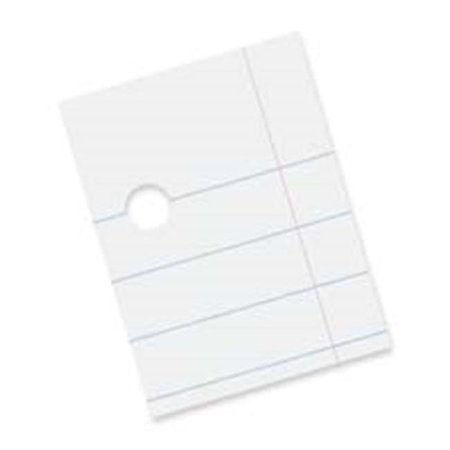 PACON CORPORATION Pacon Corporation PAC2402 Composition Paper- 3HP- .38in. Ruling- 8-.50in.x11in.- 500-RM- White PAC2402